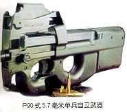 p90式5.7毫米单兵自卫武器