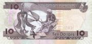 所罗门元2005年版10 Dollars面值——反面