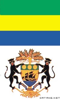 加蓬国旗  国徽