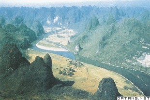 中国广西的喀斯特峰林