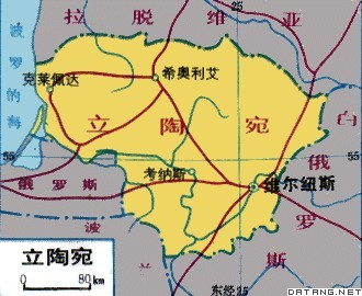 地图:立陶宛