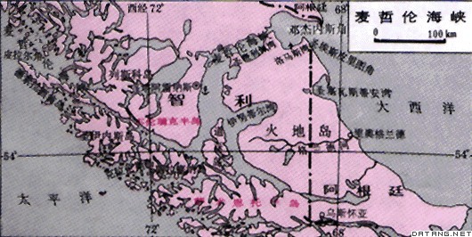 地图：麦哲伦海峡