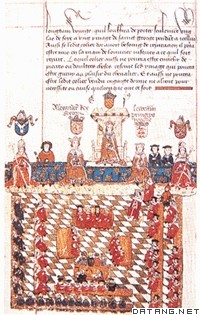 13世纪英国爱德华一世主持的模范议会（绘画）
