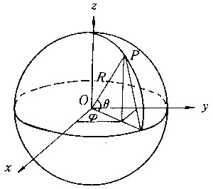 球面直角坐标,rectangular spherical coordinate