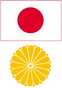 日本国旗  国徽