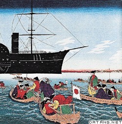 黑船驶抵浦贺港（绘画）
