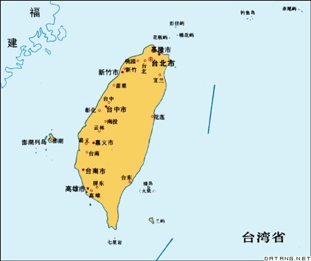 地图：台湾省