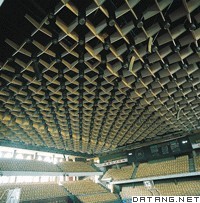中国上海黄浦体育馆的吸声减噪吊顶