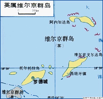 地图：英属维尔京群岛