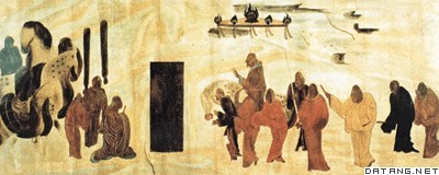 敦煌莫高窟初唐壁画《张骞出使西域图》