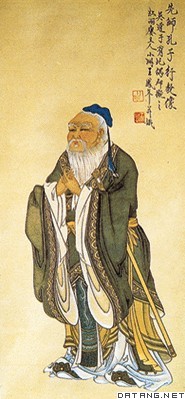 儒家创始人孔子画像