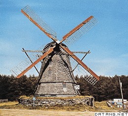 瑞典奥兰岛的风车