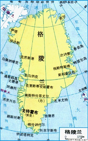 地图：格陵兰