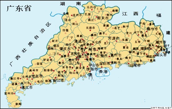地图：广东省