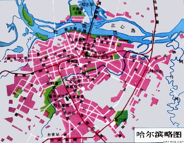 地图：哈尔滨略图