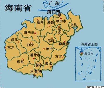 地图：海南省